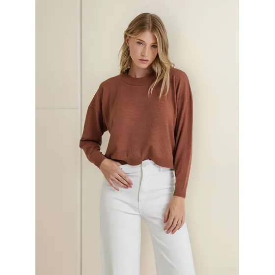 Sweater Nano Escote Redondo Corto #sw2404