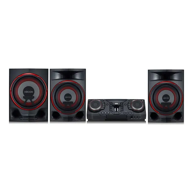 Minicomponente LG Xboom CL88 negro y rojo con bluetooth 2900W de potencia - 220V