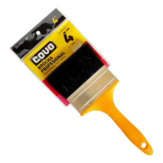 Brocha 4  Cerdas Naturales Negras Marca Covo