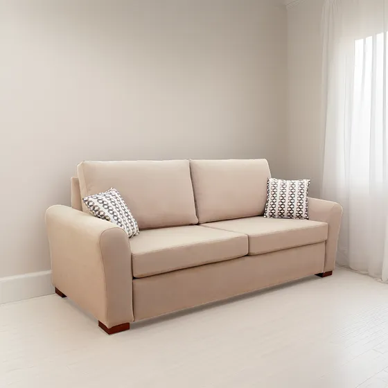 Sillón Sofá Cama 2 Plazas Modelo Mallorca En Tela Aqua Clean