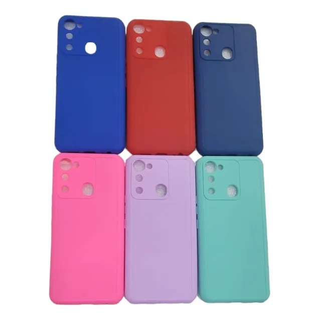 Forro Funda Goma Para Tecno Spark 8c + Vidrio Ceramico