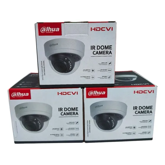 3 Camaras Domo Dahua 1080p 2mp 2.8mm 4en1 Ir20 Serie Cooper