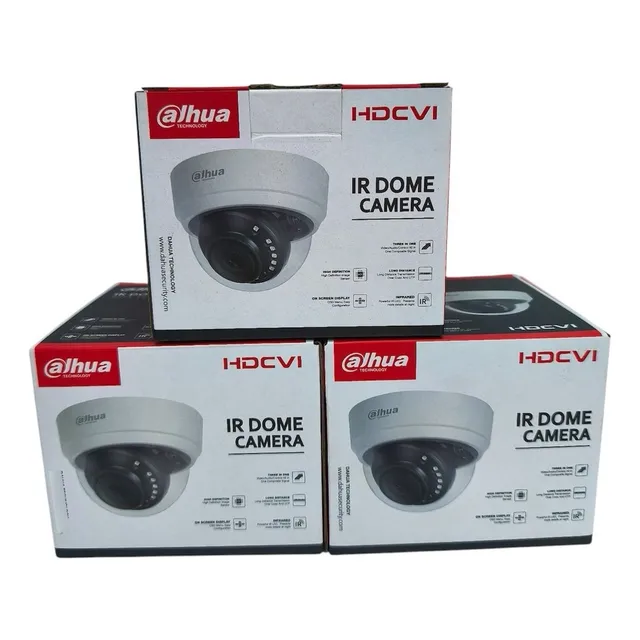 3 Camaras Domo Dahua 1080p 2mp 2.8mm 4en1 Ir20 Serie Cooper