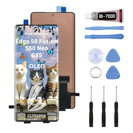 Tela Oled Para Motorola Edge 50 Fusion Xt2429-1 / Moto G85 Preto