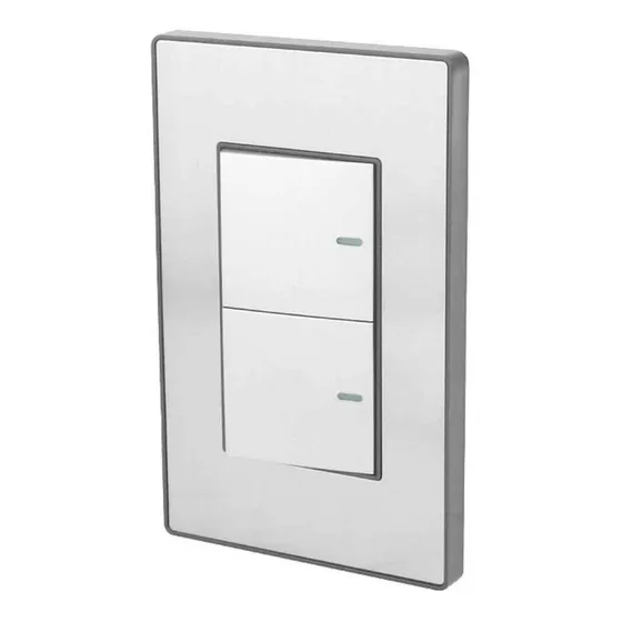 Placa Armada Doble Apagador Sanelec Cordoba Acero Inox 4635 Color Plateado Corriente nominal 10 A Voltaje nominal 127V