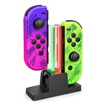 Controladores Joy-con De Doca De Carregamento Com Led Para N