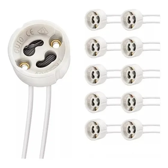 Base Zócalo Soquete Gu10 Conector Para Ampolleta Led X10