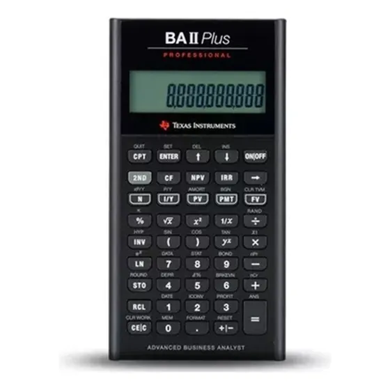Calculadora Financiera Texas Instruments Ba Ii Plus Profesio Color Negra