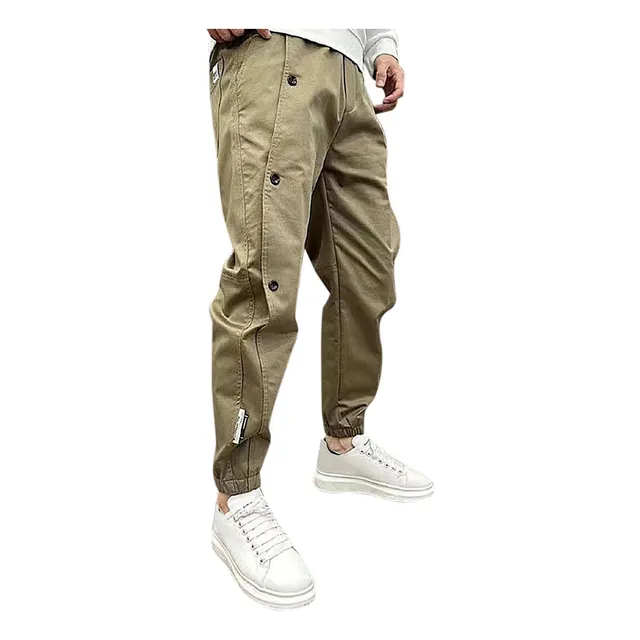 Pantalon Casual Para Hombre Cargo Holgado Gotico Ropa Calle