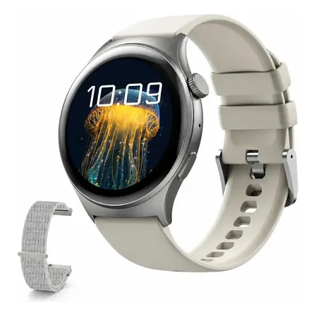Smartwatch Esportivo Betdow Fb060 Tela Hd Prova Ip68 1.39 Prateado Mesh