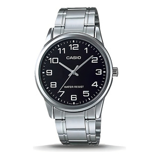Reloj Pulsera Casio Mtp-v001d-1budf Con Correa De Acero Inoxidable Color Plateado - Fondo Negro Reloj Pulsera Casio Mtp-v001d-1budf Con Correa De Acero Inoxidable Color Plateado - Fondo Negro
