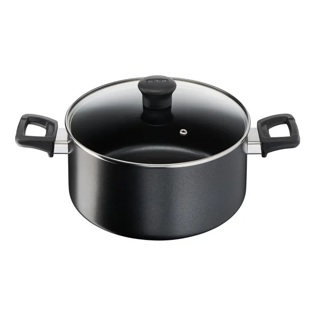 Olla T-fal Supercook 24 Cm / 4.7 Litros Color Negro