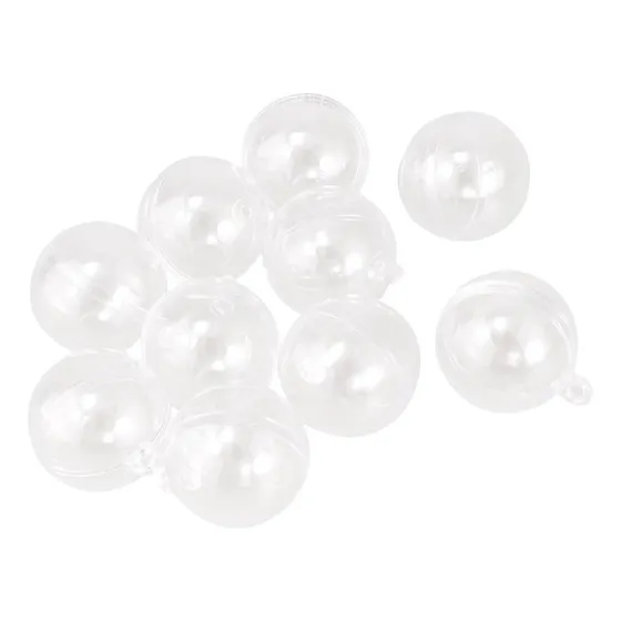 * Adornos Navideños Con Esfera Transparente