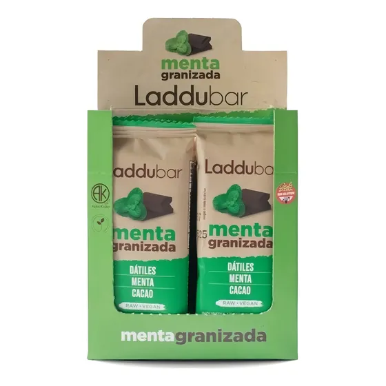 Caja X12 Barritas Laddubar Menta Granizada Sin Tacc Veganas