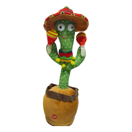 Juguete Cactus Musical Imita Y Baila Interactivo Con Luces