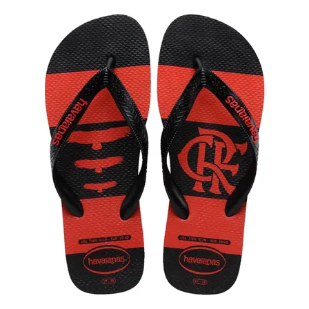 Chinelo Flamengo Havaianas Sandalia Times Top Original Preto 41/42