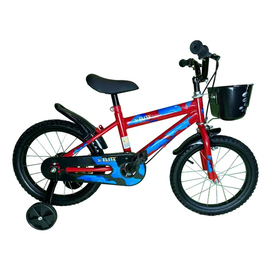 Bicicleta Infantil Aro 16 Com Rodinhas De Treinamento Cor Vermelho Tamanho Do Quadro Único