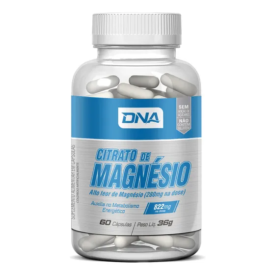 Citrato De Magnésio DNA 60 Cápsulas