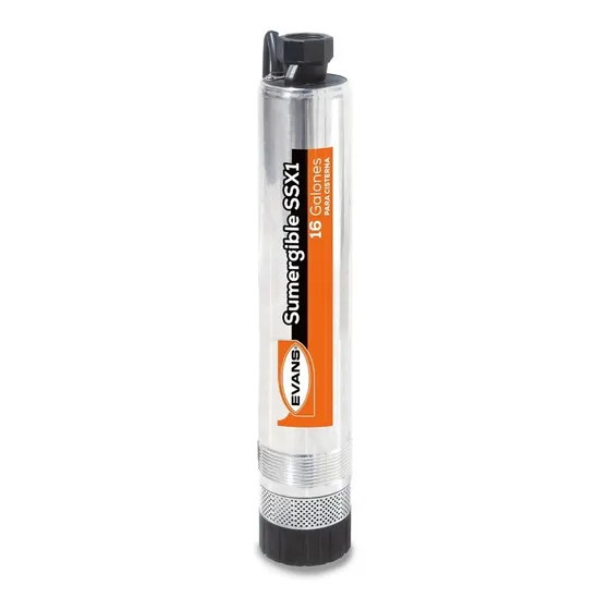 Bomba Sumergible Evans Para Cisterna 1/2 Hp 127v Acero Inox