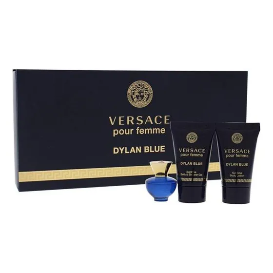 Mini Set De Perfume Gianni Versace Dylan Blue De 5 Ml