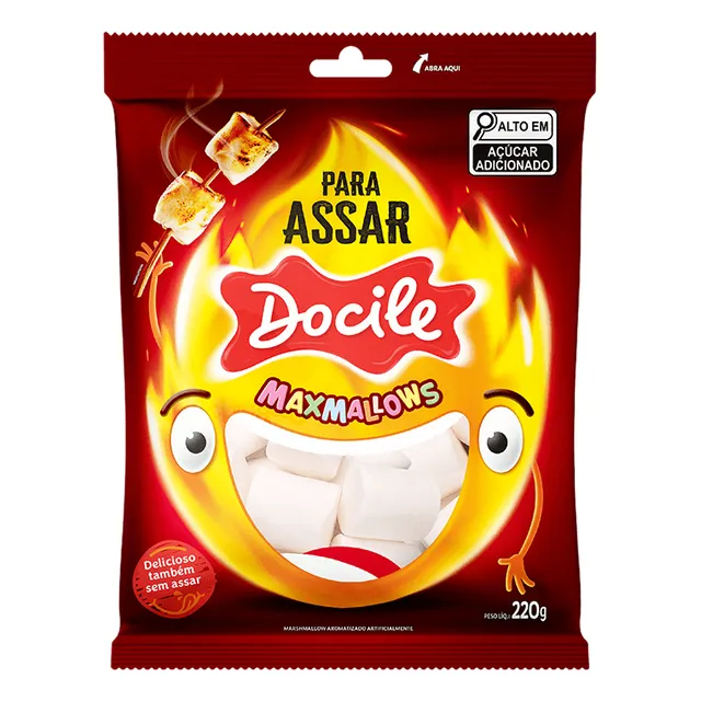 Marshmallow Pronto Para Assar Docile 220g