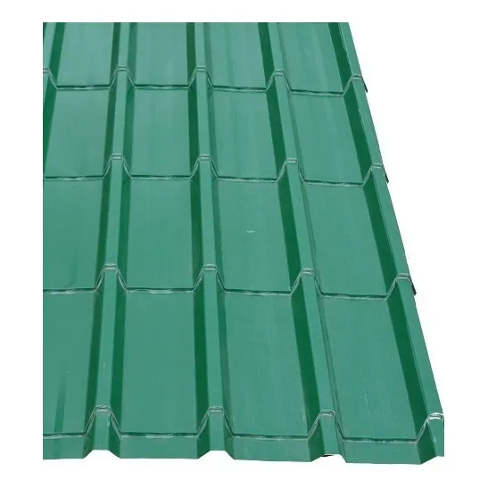 Chapa Símil Teja Color Verde Calibre 26 1.01m De Ancho Armco