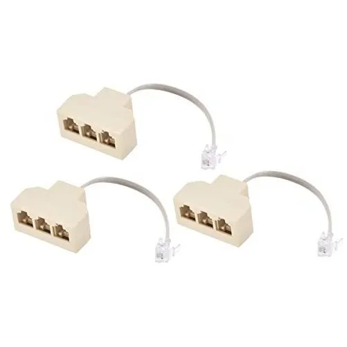 Divisor De Conector Telefónico Meccanixity, 6 P4c, Macho A 3