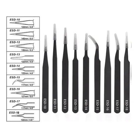 Kit De Nueve Pinzas Antiestética
