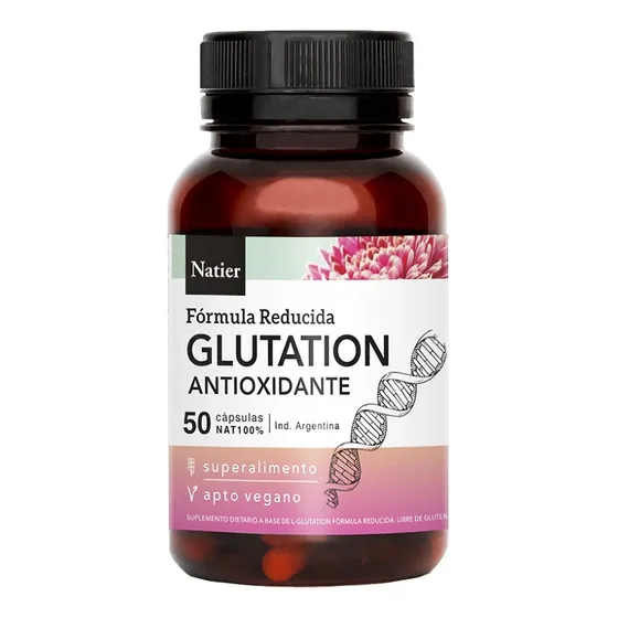 Super Antioxidante Natural Glutatión  Natier X 50 Cápsulas