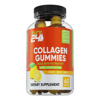 Cura24 Gomas De Colágeno Com Zinco, Vitamina C E Biotina, Su Cura24 Gomas De Colágeno Com Zinco, Vitamina C E Biotina, Su