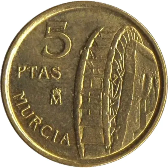 España 5 Pesetas 1999 - Murcia - Sin Circular