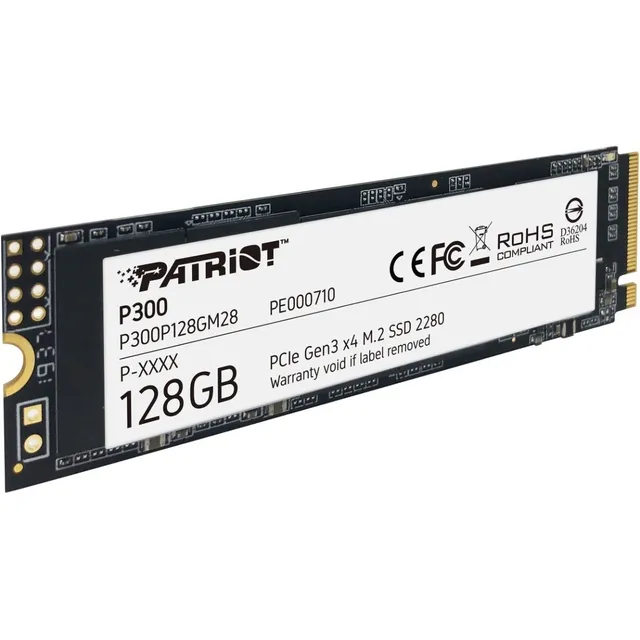Unidad Ssd M.2 Patriot P300 128gb 2280 Pcie 3.0 X4