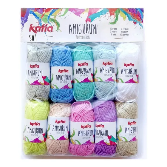 Set Amigurumi Katia 10 Ovillos De 10 Gramos Color S01
