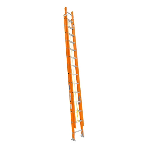 Escalera De Extensión 28 Peldaños Fibra De Vidrio 7,6 Metros