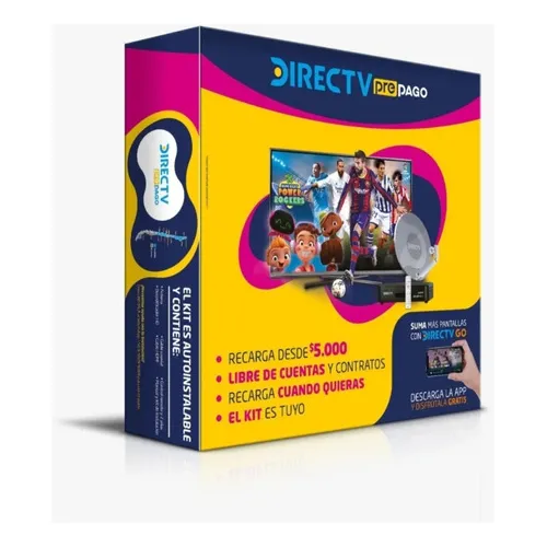 Decodificador/Receptor Directv PREPAGO de satélite con señal satelital negro 220V