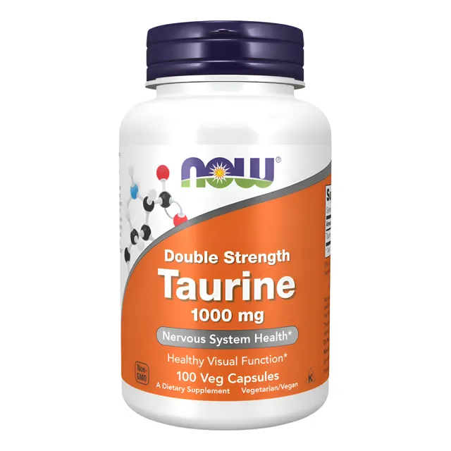 Taurina 1000mg Amino Acidos 100veg Cápsulas