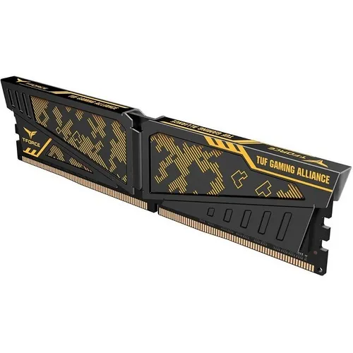 Memoria RAM T-Force Vulcan gamer color negro/amarillo 8GB 1 Team Group TLTYD48G3200HC16C01
