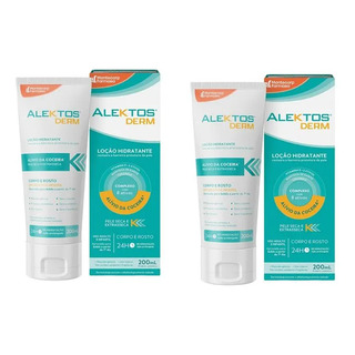 Kit C/2 Loção Hidratante Alektos Derm Corpo E Rosto 200ml Kit C/2 Loção Hidratante Alektos Derm Corpo E Rosto 200ml