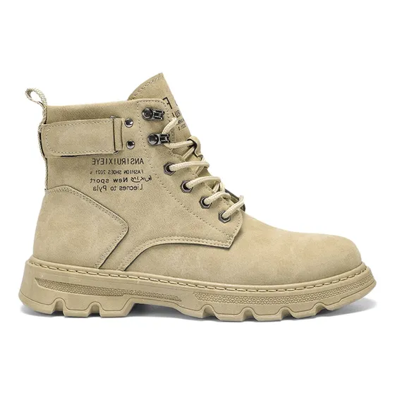 Botas Negras Hombre Casual Plataforma Charol Antideslizante