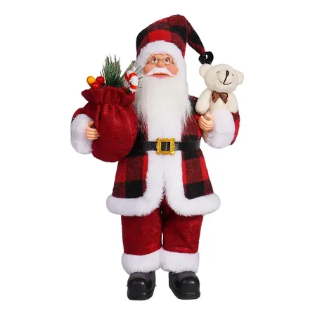 Boneco Papai Noel 32 Cm Decoração Mesa