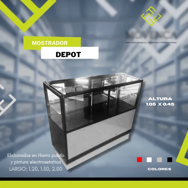 Mostrador , Vitrina Con Deposito