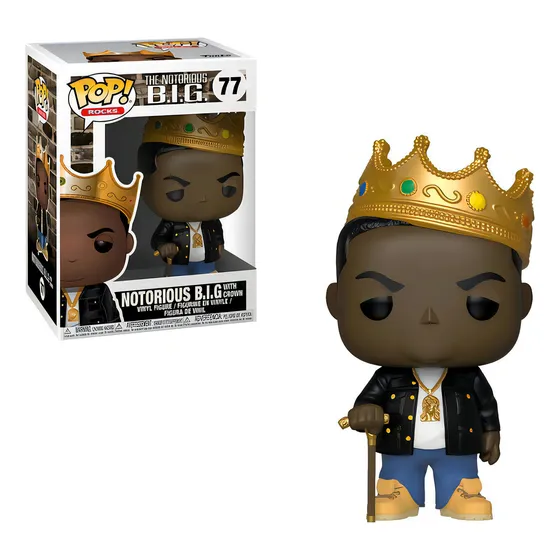 Boneco Funko Pop Rocks The Notorius B.i.g Notorius B.i.g 77