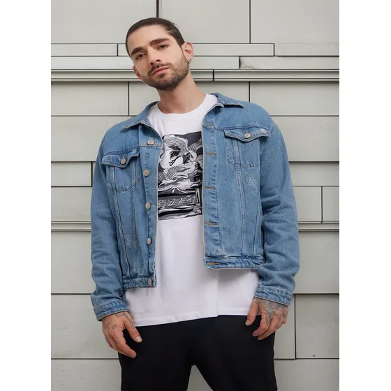 Chaqueta Hombre Azul Seven Algodón 45080343-581