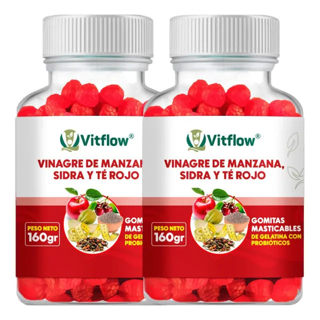 2 Vinagre Manzana & Te Rojo Gom