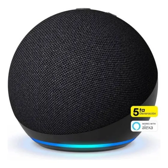 Amazon Echo Dot de 5ª generación con asistente virtual de Alexa, color azul carbón