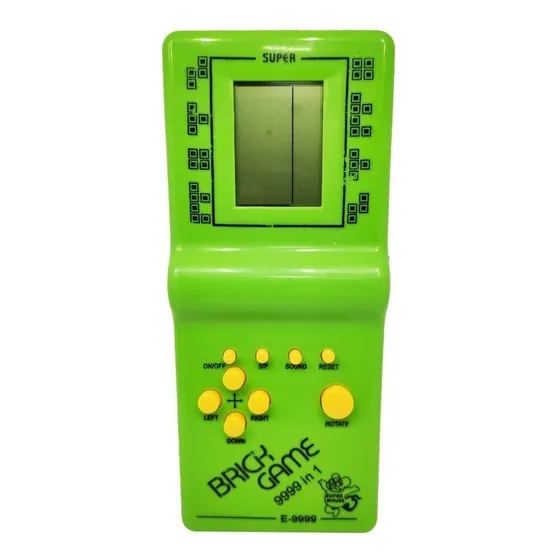 Consola Brick Game 9999 in 1 Standard color verde