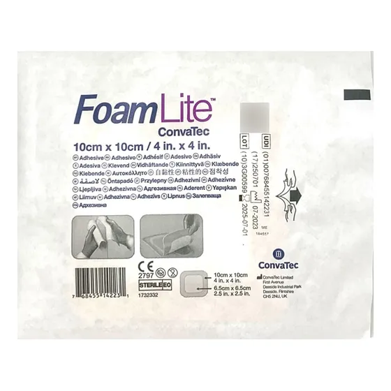 Aquacel Curativo Foam Lite 10x10cm 1x10 Ster Us - 01 Und