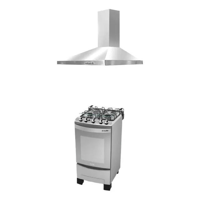 Combo Cocina 4h Mueller + Campana 60 Cm Inox - La Tentación
