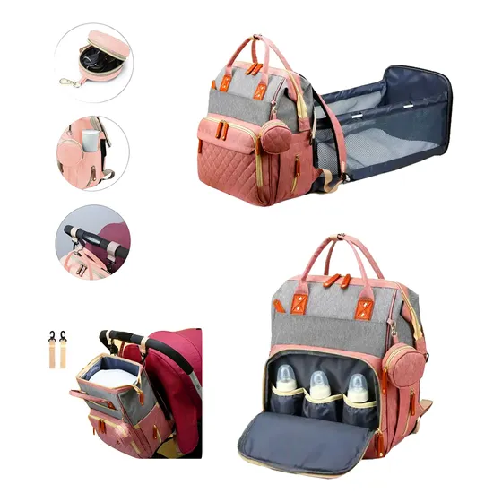 Pañalera  Morral Con Cambiador Mas Monedero