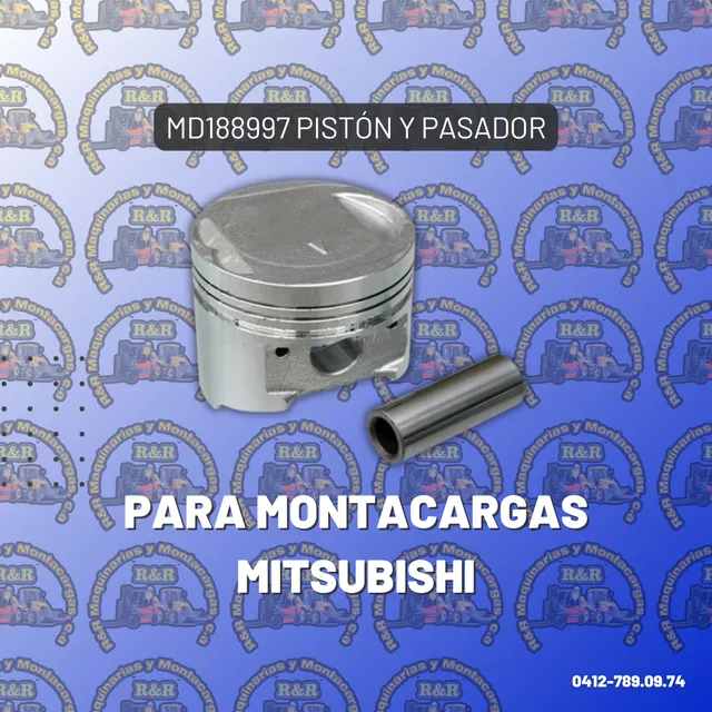 Md188997 Pistón Y Pasador Para Montacargas Mitsubishi